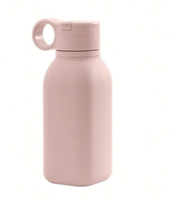 Kids Silicone Water Bottle – 450ml Leakproof Flip Straw Design