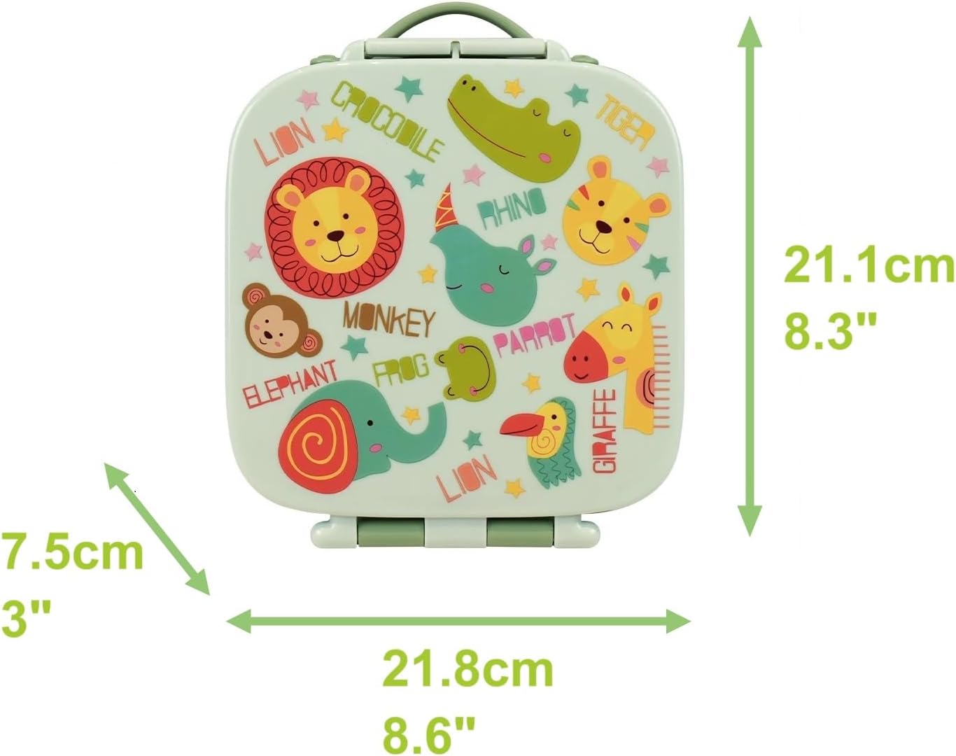 Eco-Friendly Kids Bento Lunch Box with Handle