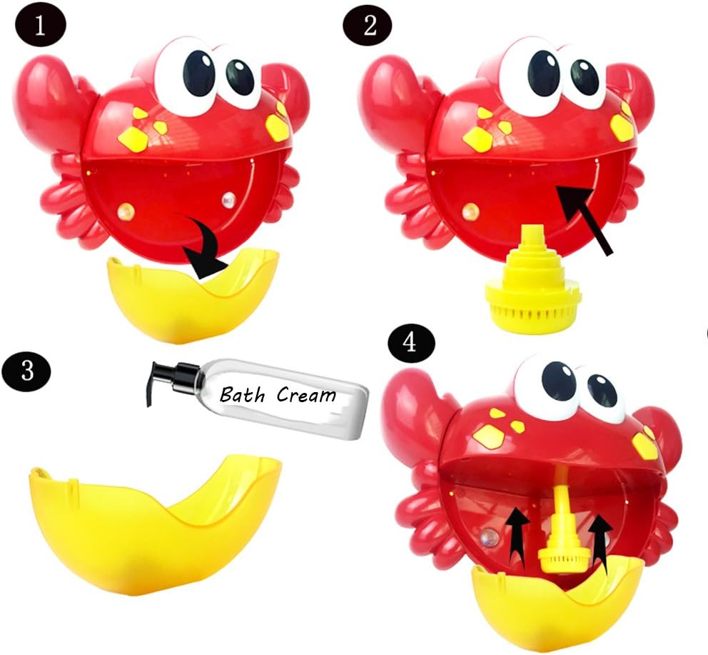 Bubble Crab Bath Toy – Music & Foam Maker for Toddlers