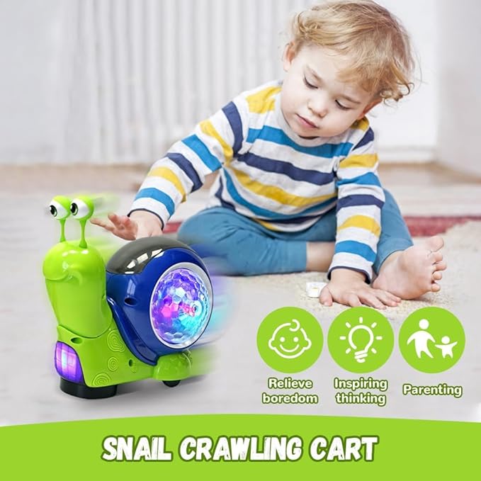 Tummy Time Crawling Snail Toy