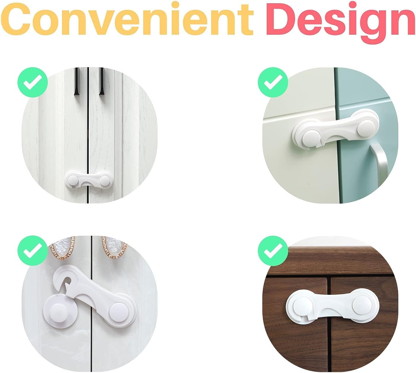 Baby Proofing Cabinet Lock (Pack of 10)