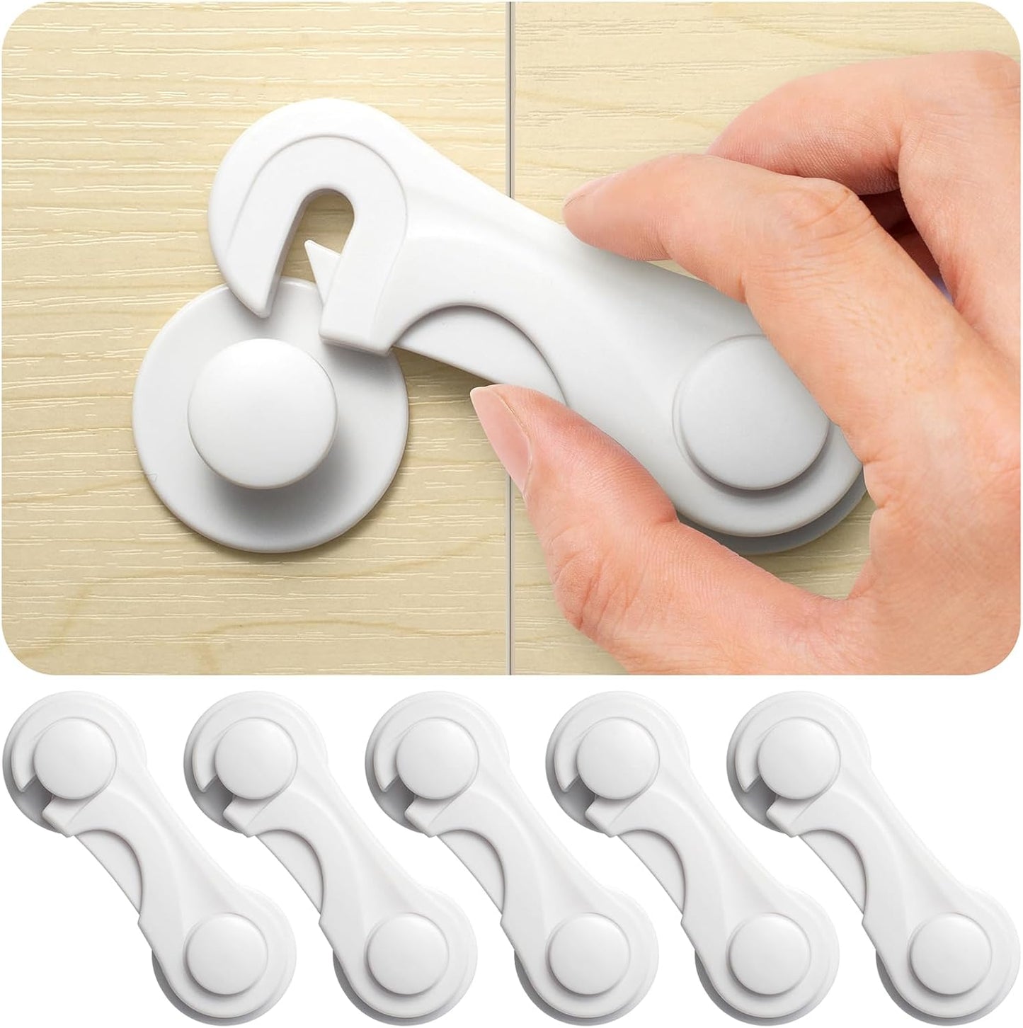 Baby Proofing Cabinet Lock (Pack of 10)