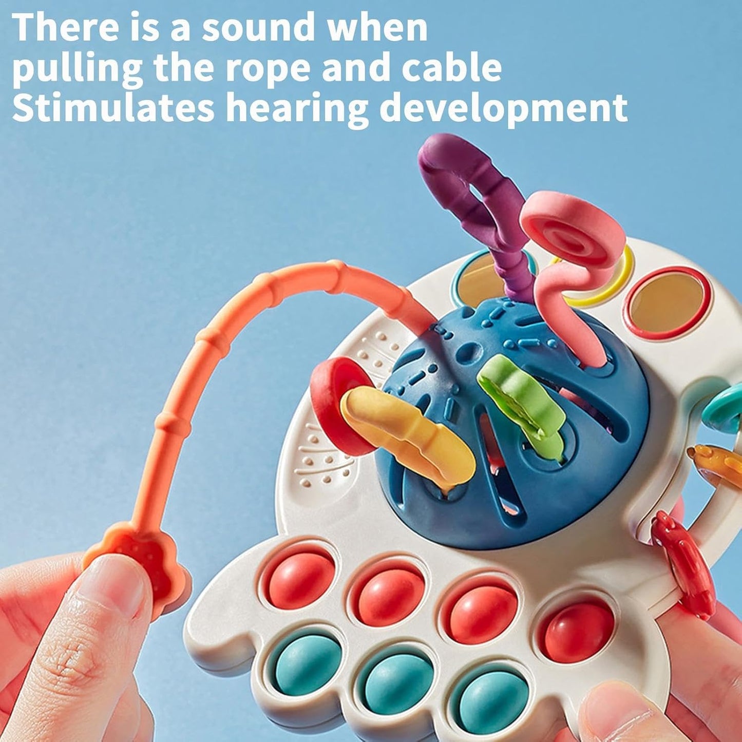 Montessori Pull String Sensory Toy for Babies