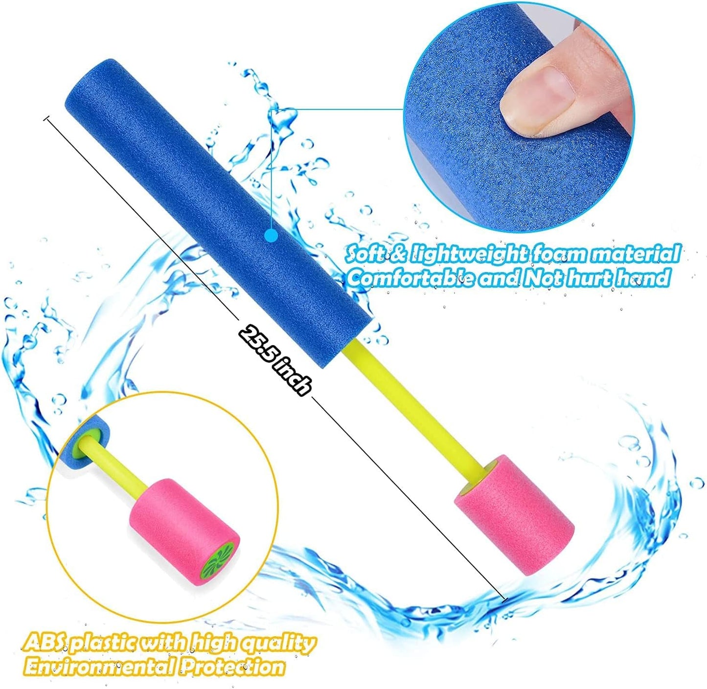 Foam Water Gun for Kids – Lightweight & Long-Range (Pack of 1)