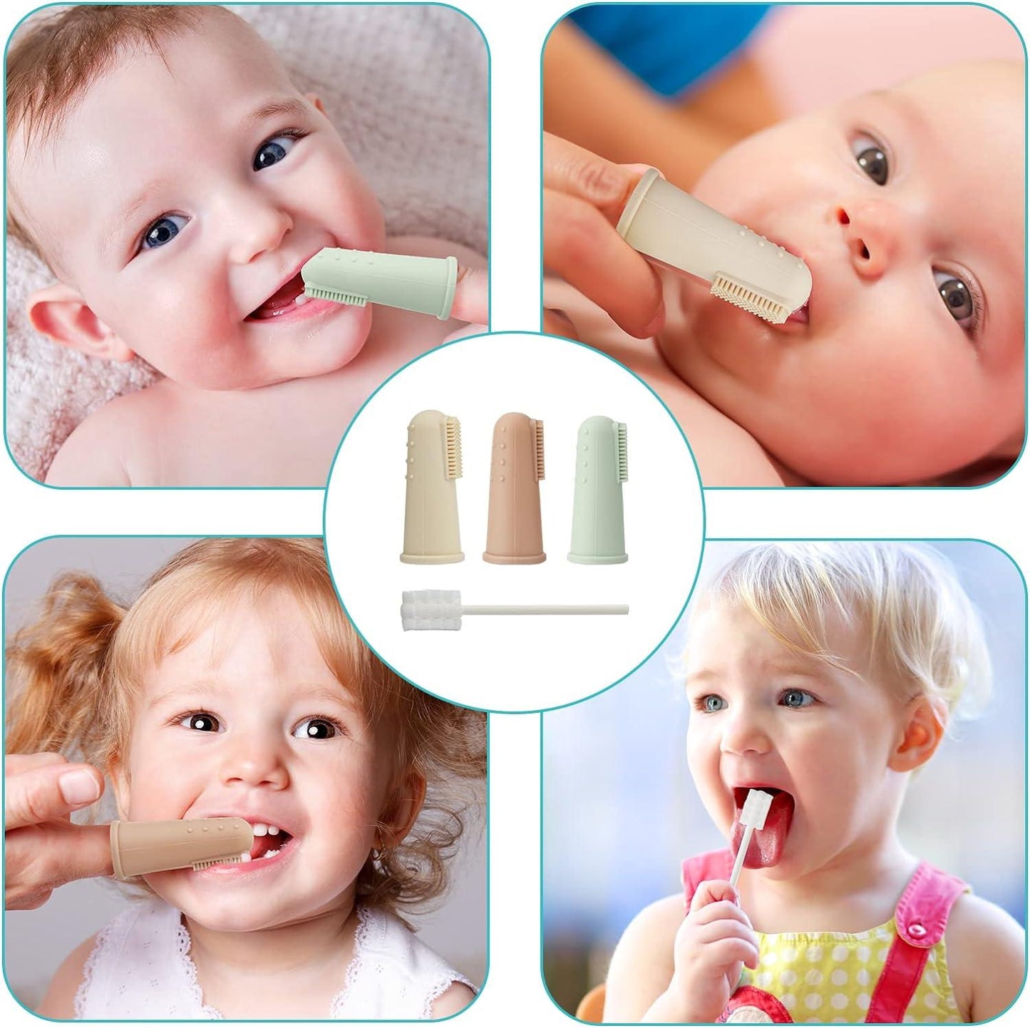 Silicone Finger Toothbrush for Babies (2-Pack)