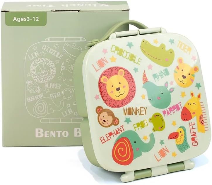 Eco-Friendly Kids Bento Lunch Box with Handle