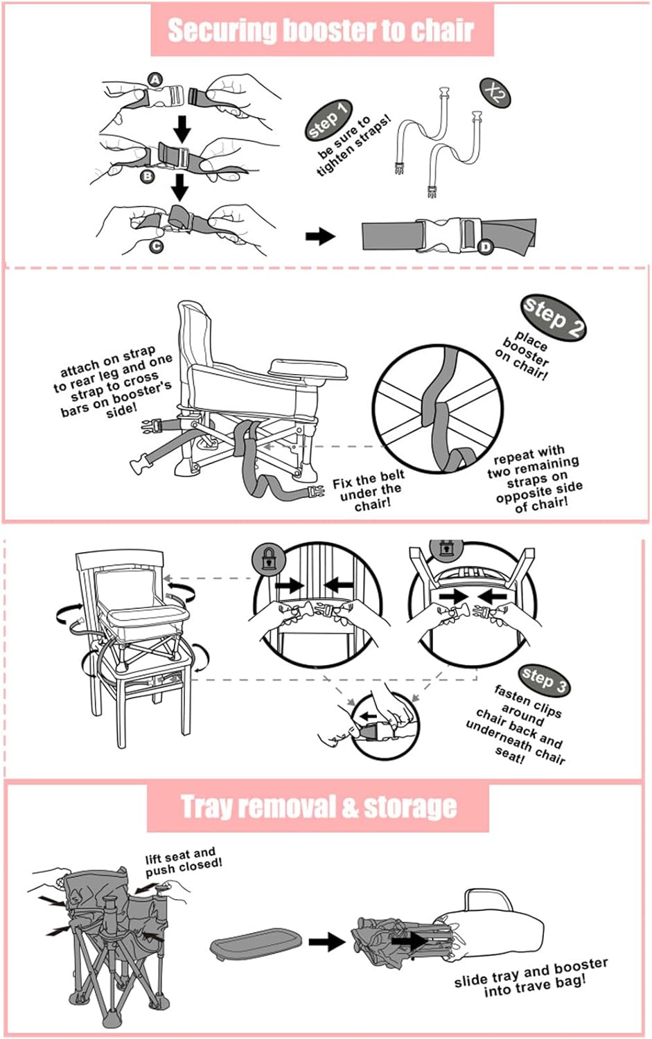 Baby Folding Dining Chair