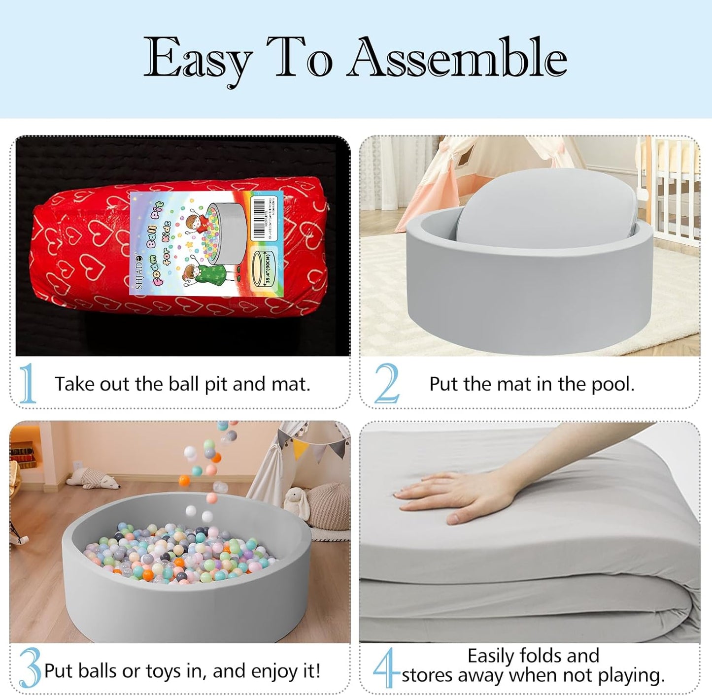Foam Ball Pit for Kids