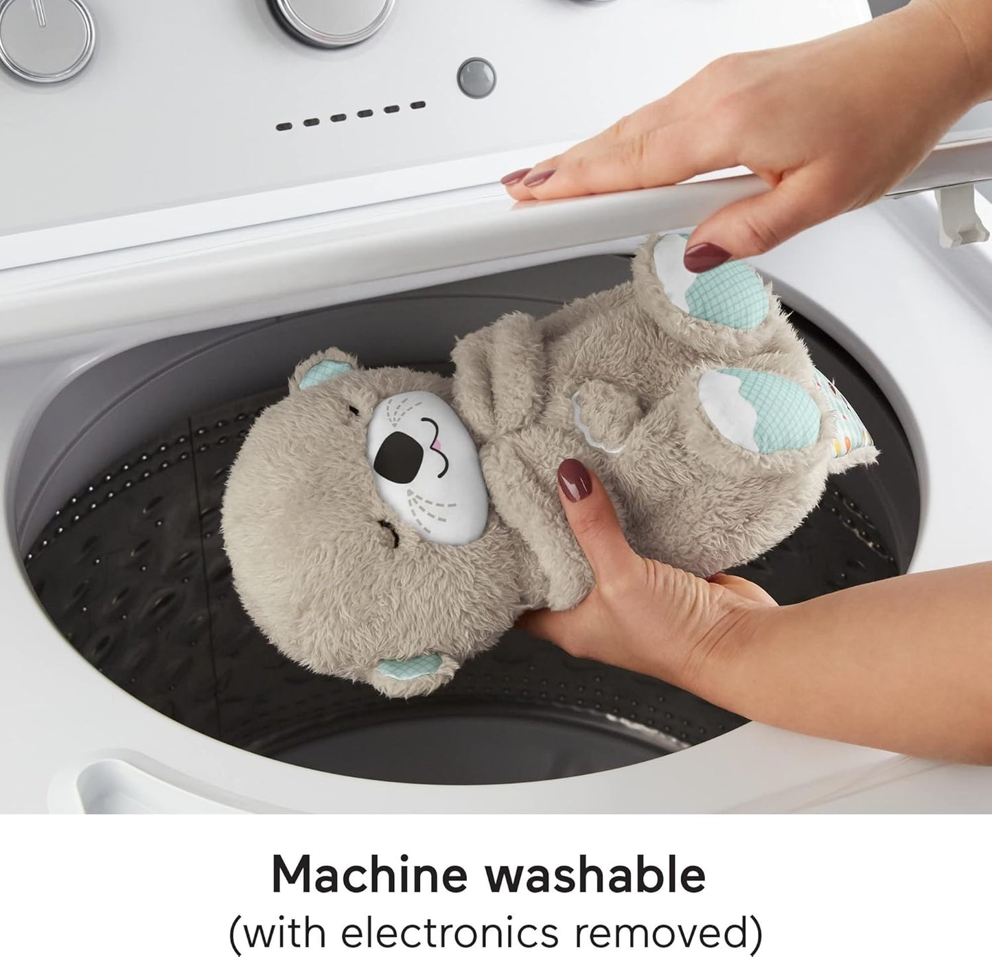 Toy Snuggle Otter Portable Plush Sound Machine with Music Lights