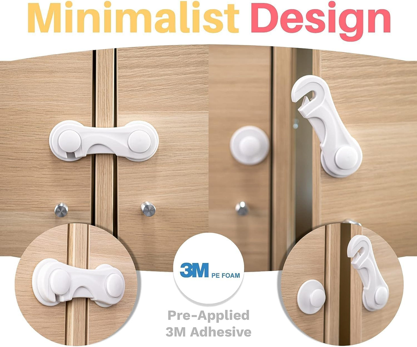 Baby Proof Cabinet Locks – Pack of 10 Safety Latches