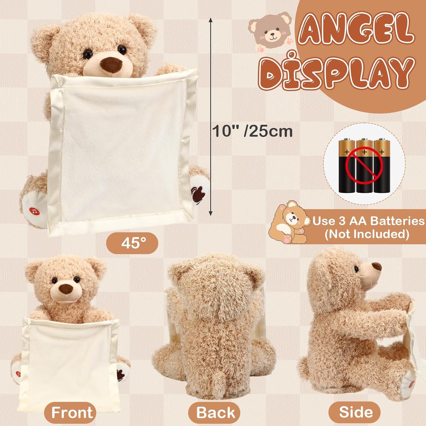 Peek-A-Boo Plush Bear with Blanket