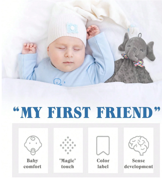 Soft Plush Baby Snuggle Blanket Lovey