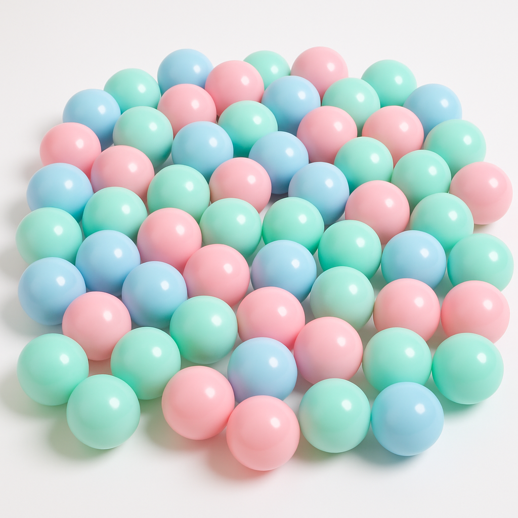 Premium Soft Foam Baby Ball Pit with 200 Pastel Balls