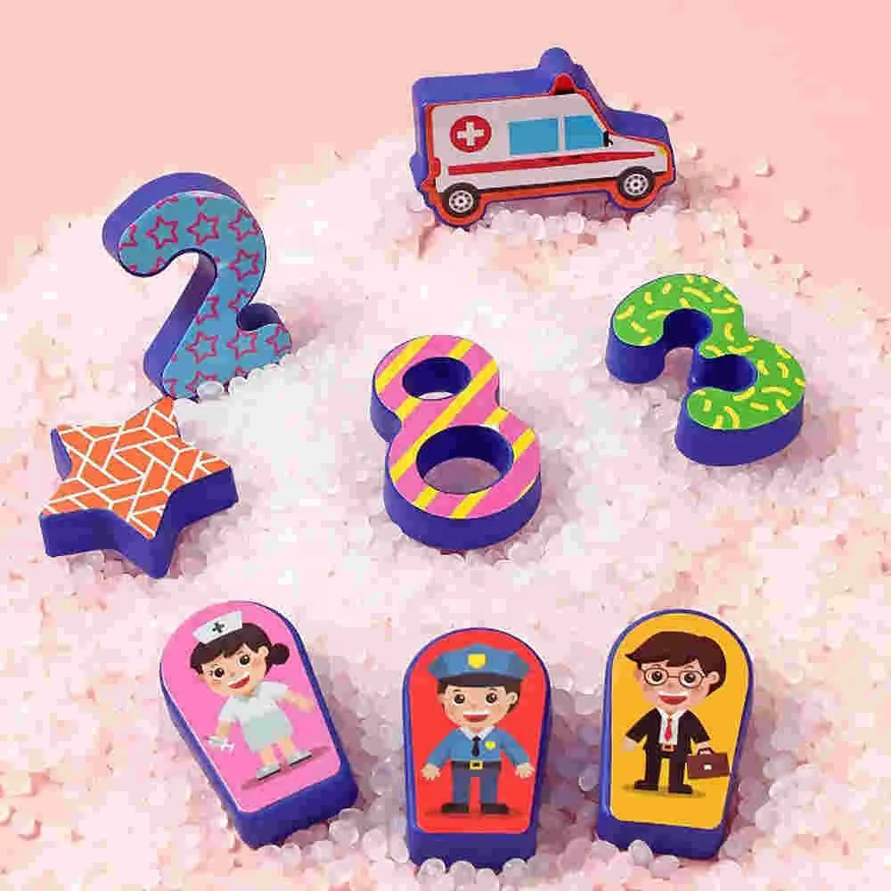 Learning Shape Matching Mathematical Counting Magnetic Fishing Table Toy