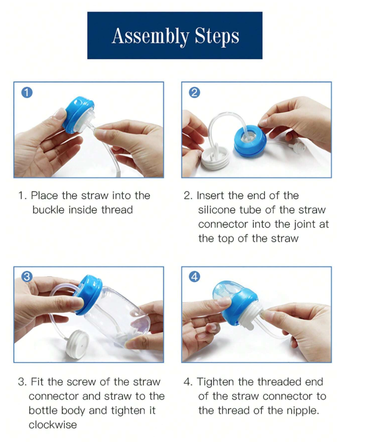 Hands-Free Self-Feeding Baby Bottle System