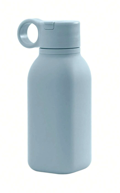 Kids Silicone Water Bottle – 450ml Leakproof Flip Straw Design