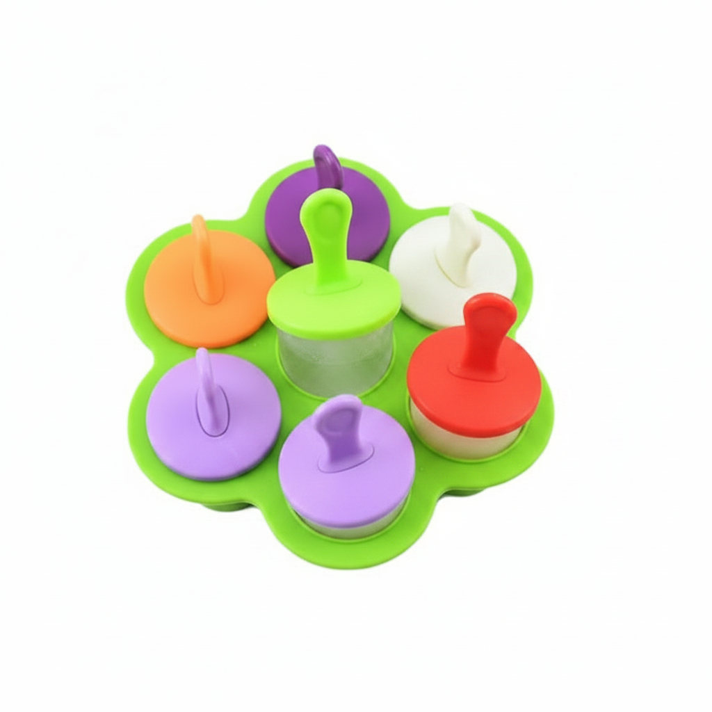 Ice creem mold product image showing safe and cute design for babies