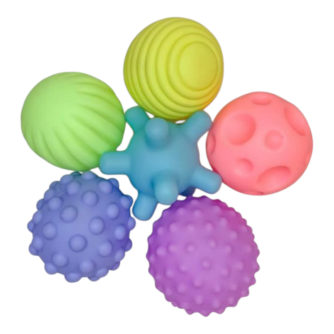 Textured Sensory Balls for Babies (Set of 6)
