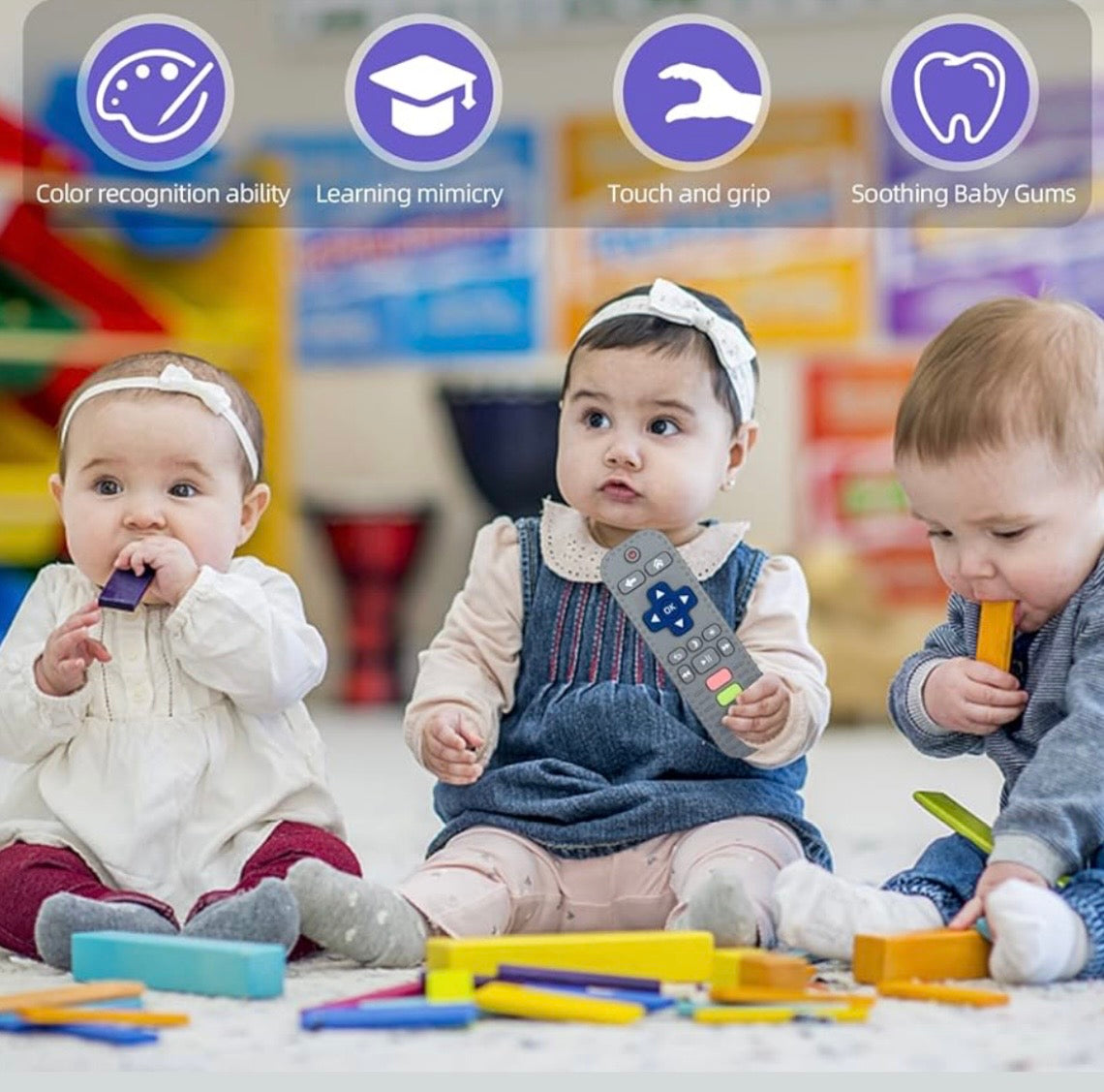 Colourful Baby Remote Teether