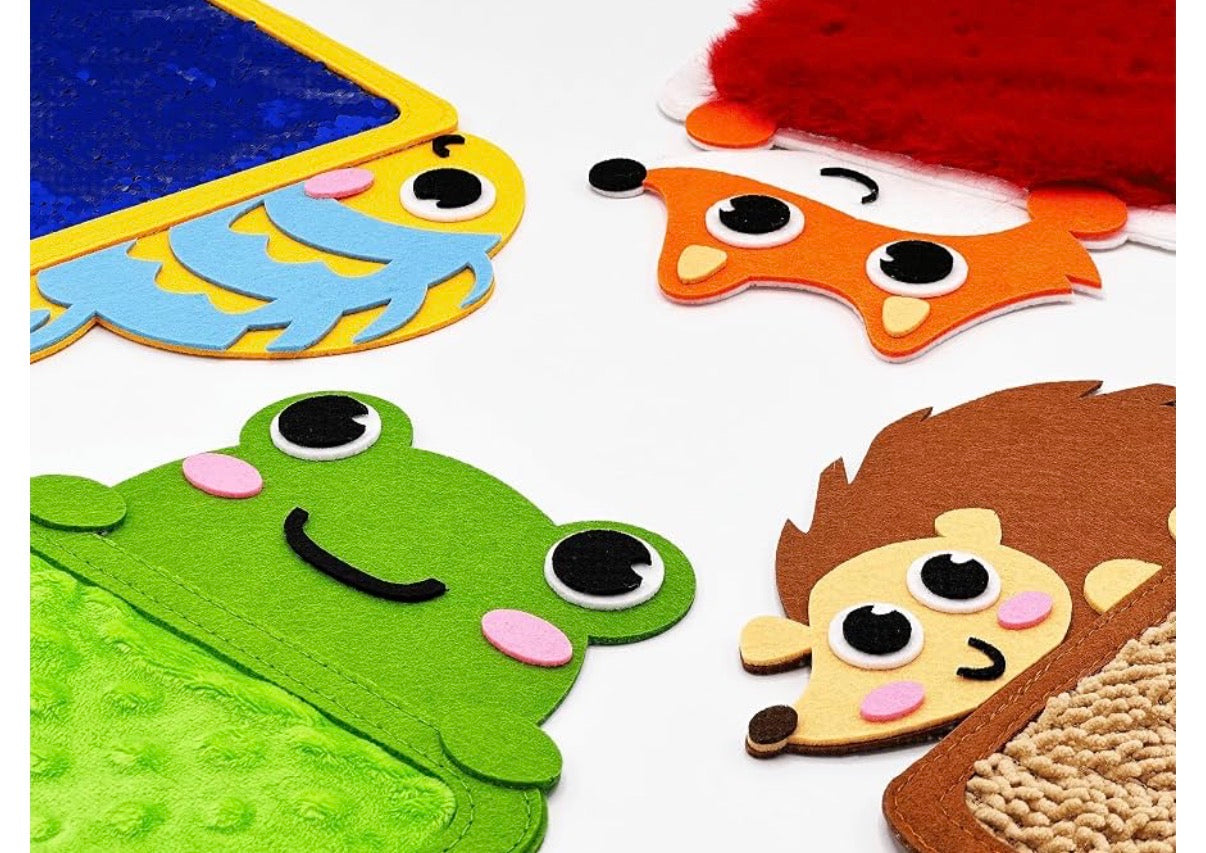 Sensory Zoo Buddies: 8-Pack Sensory Mats for Kids