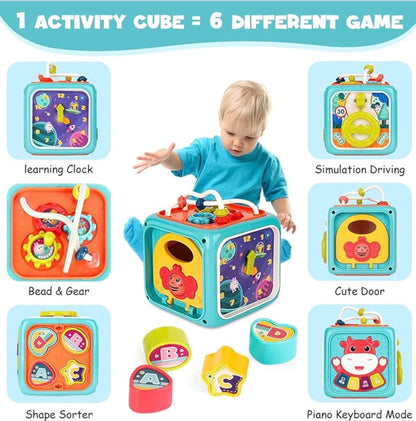Baby Toy Activity Cube Toy for Age 1 + Year Old 6 Month Old Baby Toys