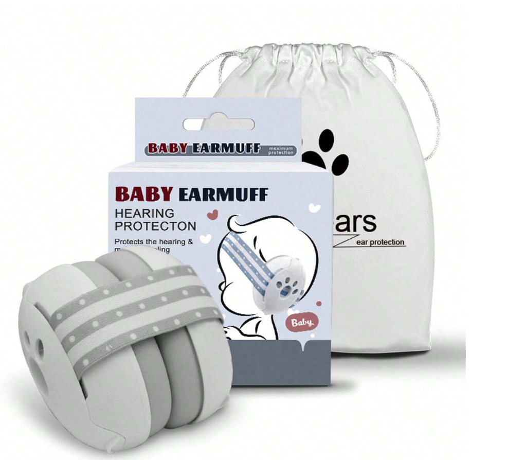 SHEFUL Baby Ear Protection product image showing safe and cute design for babies