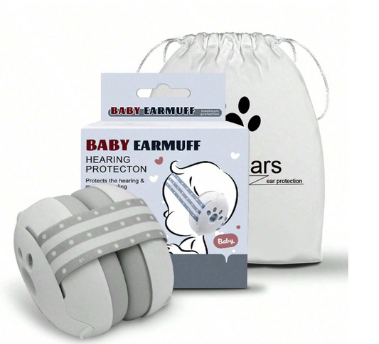 SHEFUL Baby Ear Protection product image showing safe and cute design for babies