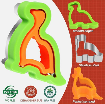 Stainless Steel Sandwich Cutter Set for Kids (4 Pcs)