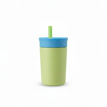 Stainless Steel Insulated Cup with Silicone Straw - 350ML