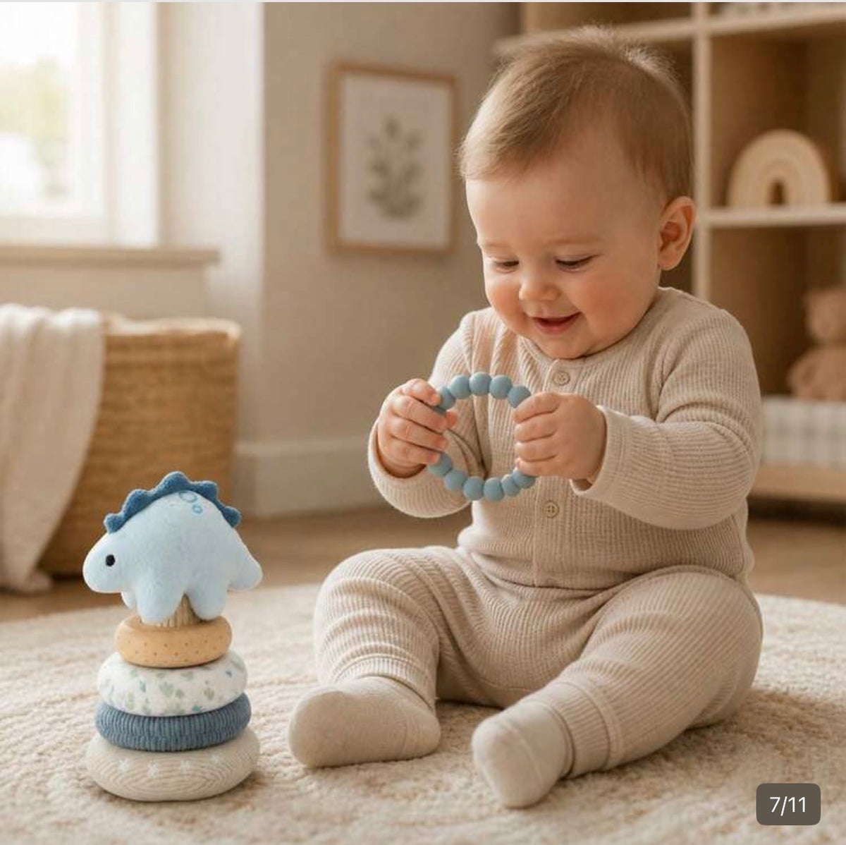 Soft Animal Stacker for Babies & Toddlers
