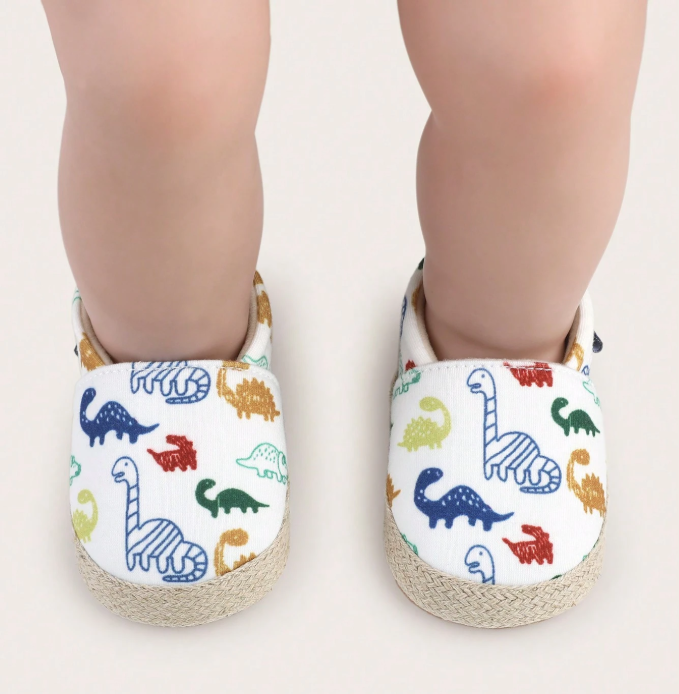 Casual Dinosaur Baby Shoes – Non-Slip Slip-On Loafers