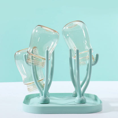 Bottle Dryer Holder with Removable Drip Tray