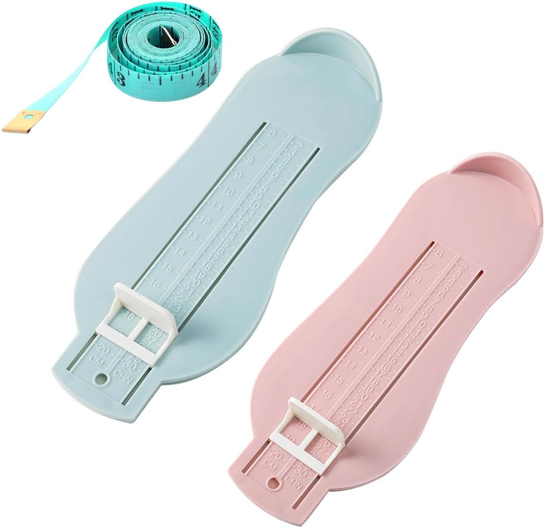Baby Foot Length Ruler Tool product image showing safe and cute design for babies