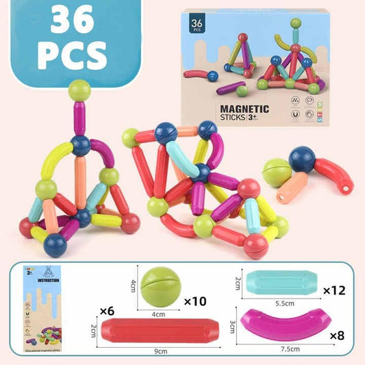 Magnetic Sticks Building Blocks (36 Pieces)