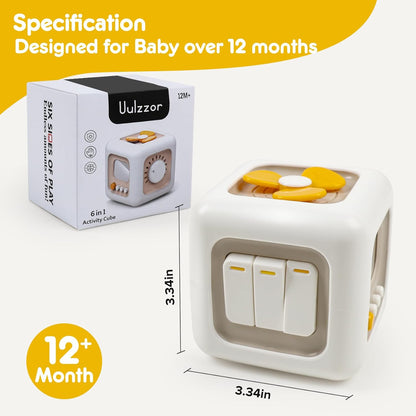 Montessori Busy Cube – 6-in-1 Sensory Learning Toy