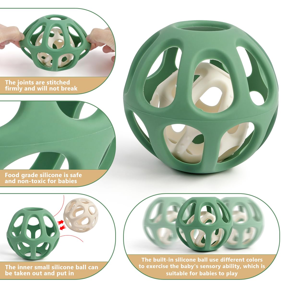 Easy Grasp Silicone Sensory Balls