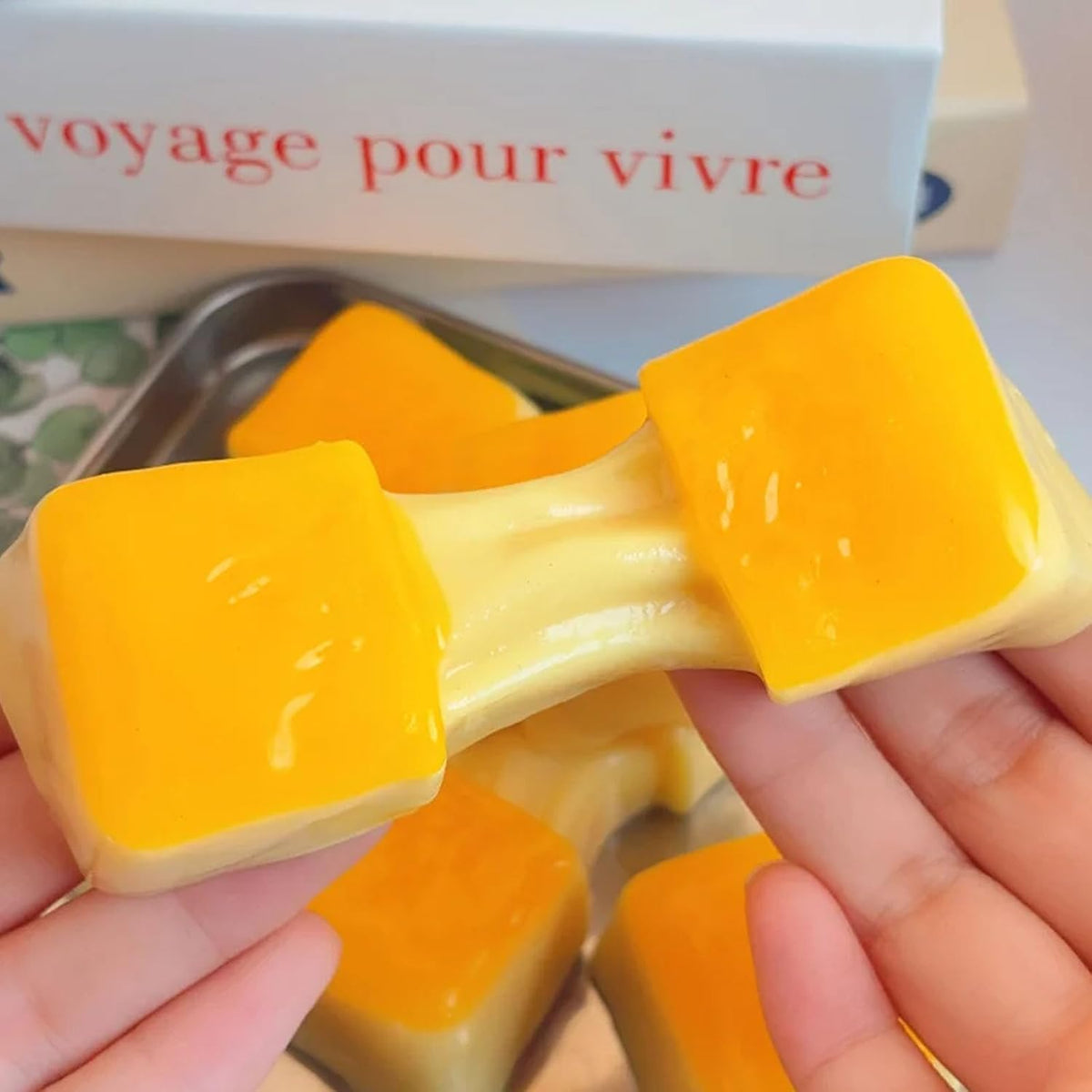Yellow Cheese Stick Squishy