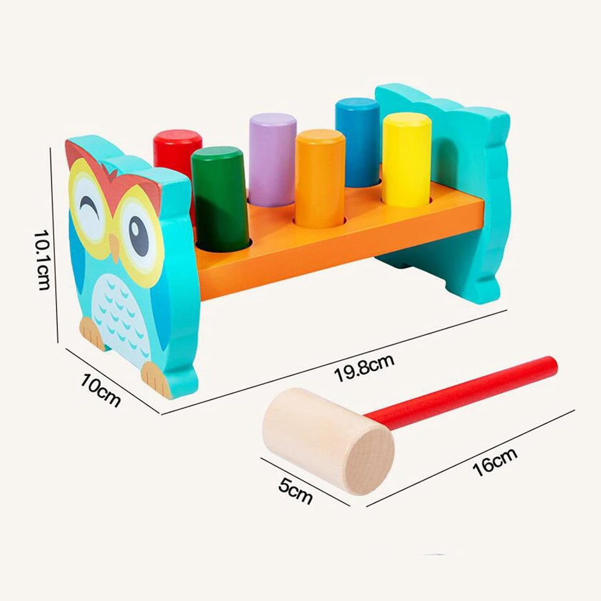 Hammering block, multicolour wooden Toy