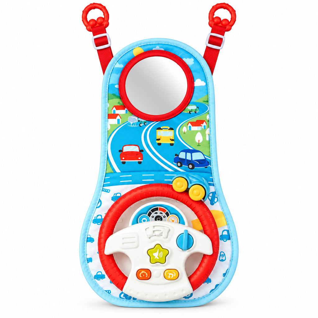 Toddler Steering Wheel Toy for Car Seat