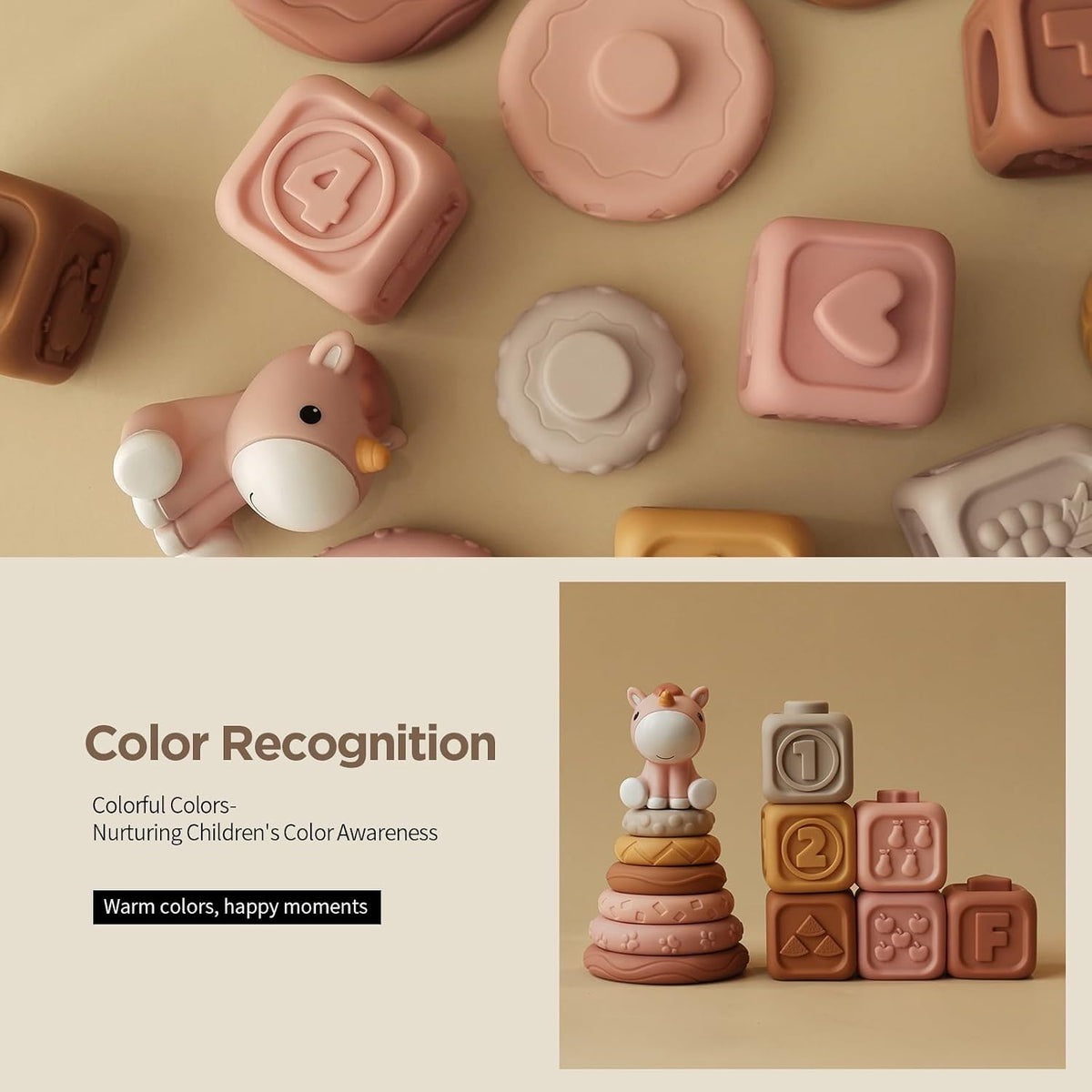 12-Pieces Soft Stacking Toy Set