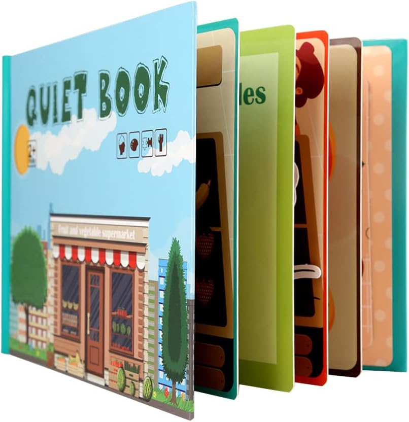 Montessori Quiet Book for Toddlers Learning