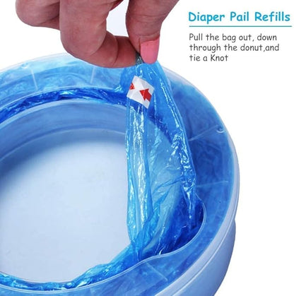 Diaper Pail Refill Bags – 4 Pack Universal Fit