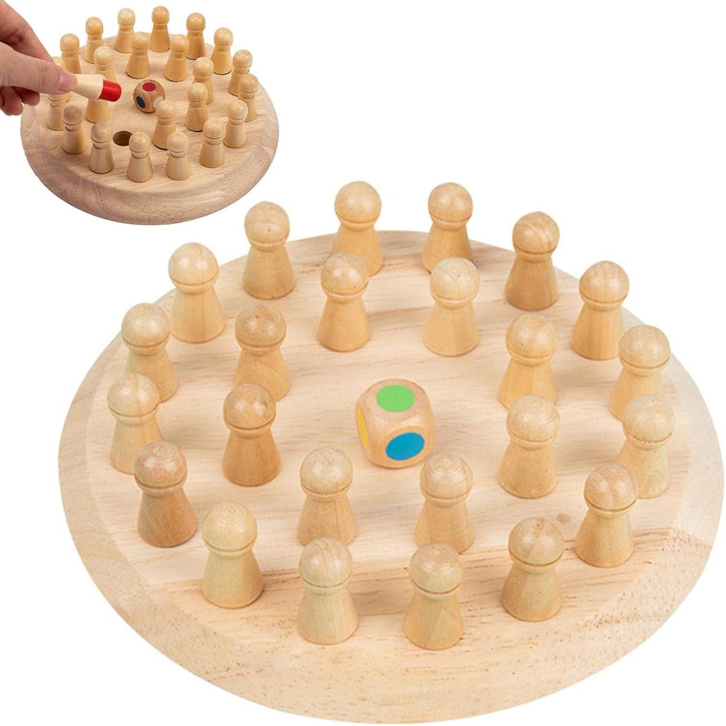 Wooden Memory Match Stick Chess Game
