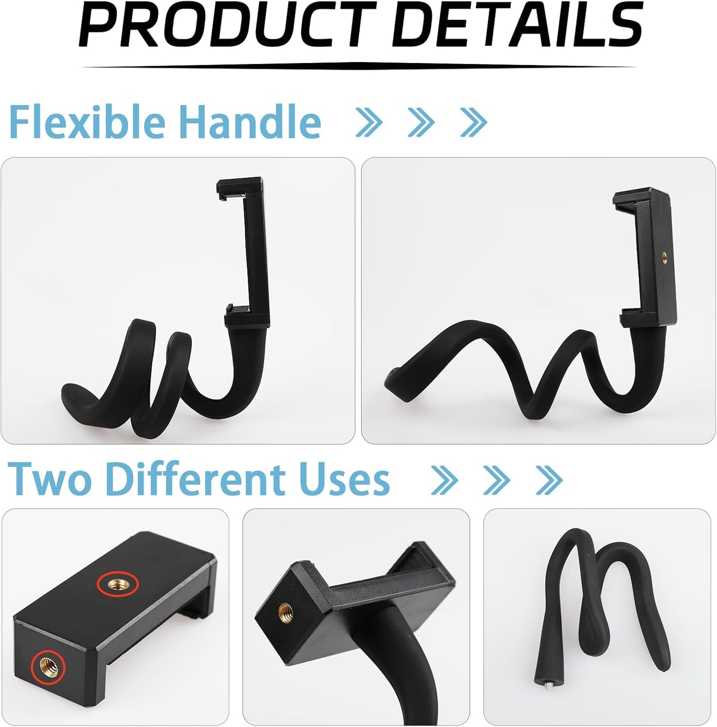 Flexible Stroller Phone Holder Mount Clip