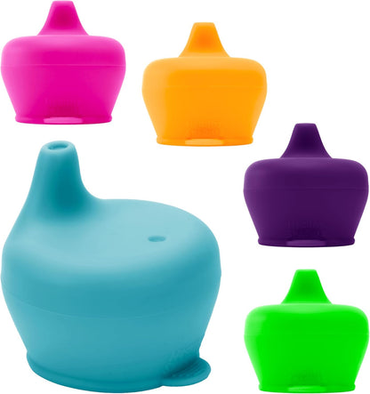Healthy Sprouts Silicone Sippy Cup Lids product image showing safe and cute design for babies