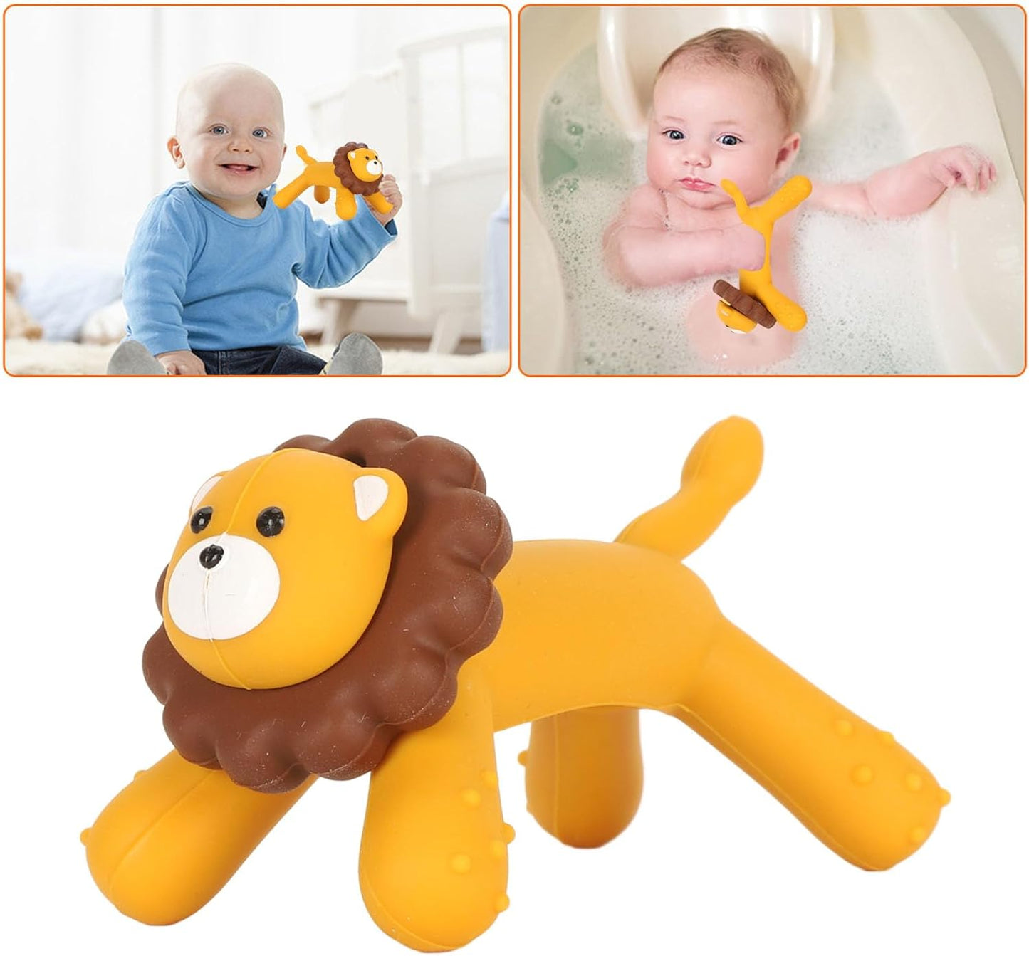 Lion-Shaped Baby Teething Toys