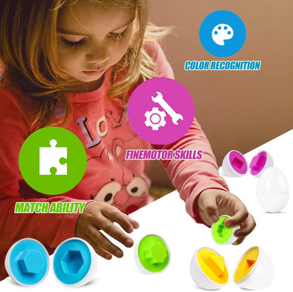 Matching Eggs Toy – Color & Shape Sorter