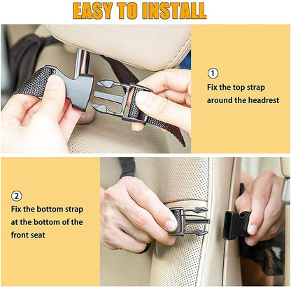 Car Backseat Organizer – Multi-Pocket Storage & Kick Mat Protector