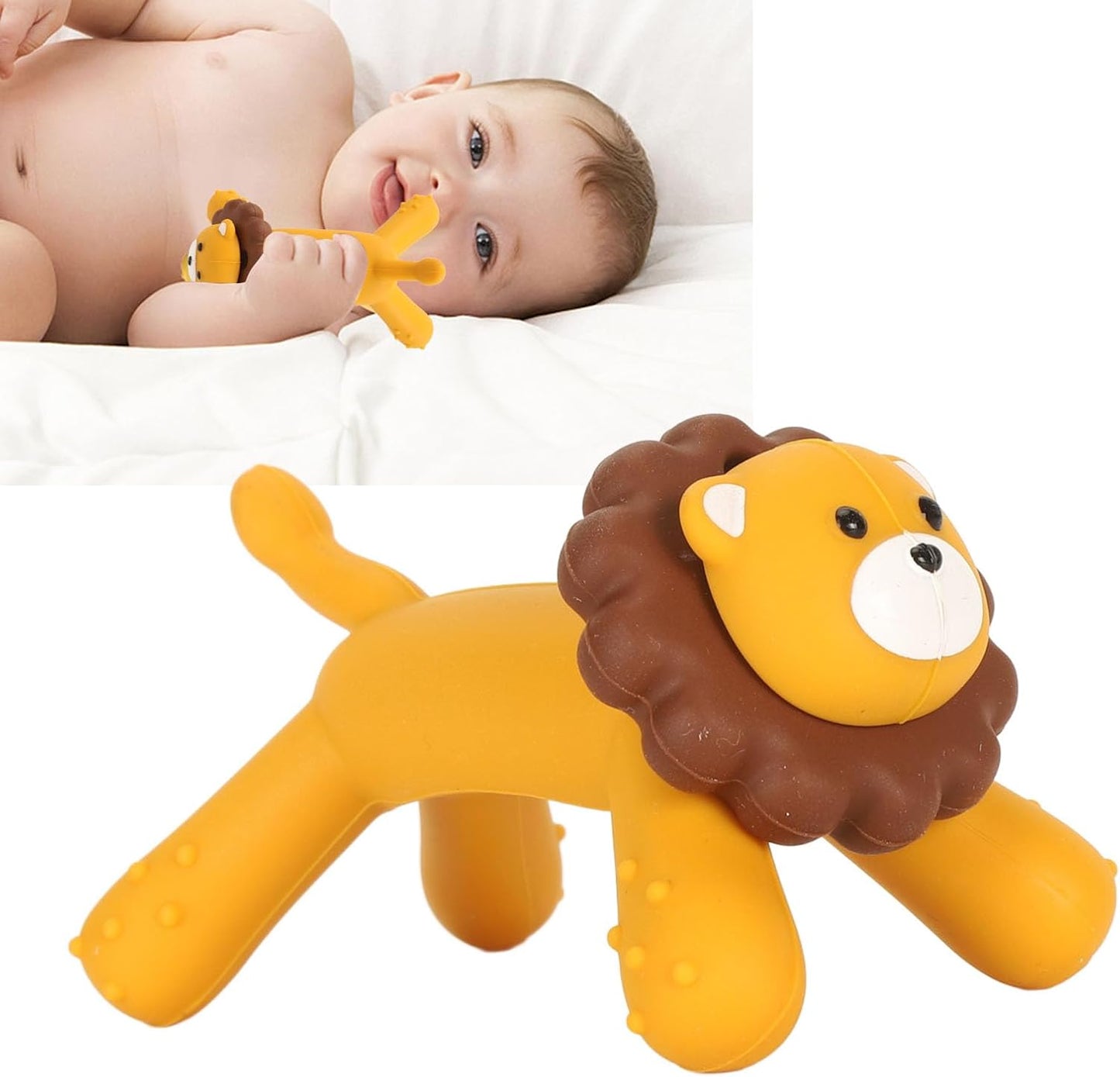Lion-Shaped Baby Teething Toys
