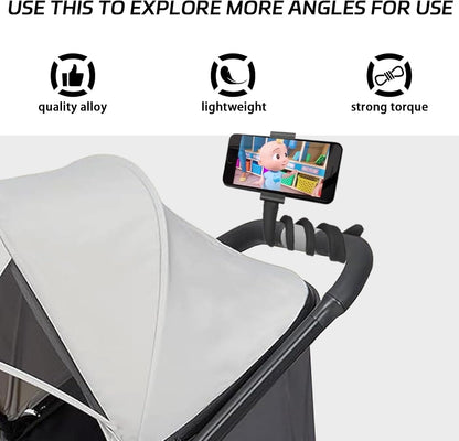 Flexible Stroller Phone Holder Mount Clip